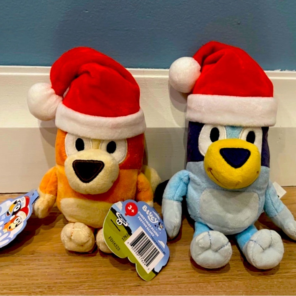 Bluey and Bingo Christmas Plush